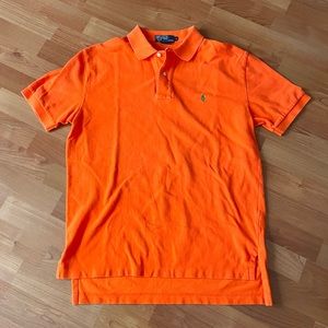 Vintage Ralph Lauren Black Label Orange Polo Shirt
